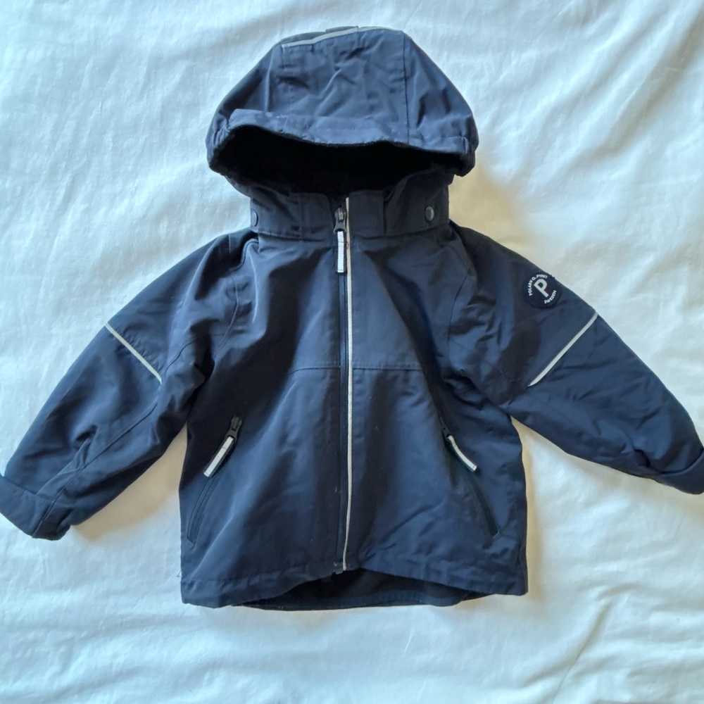 Polarn O. Pyret Winter 2 in 1 Jacket, shell and fleece, size 92, 1.5-2 years